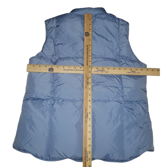Old Navy Blue Puffer Vest Women’s Large Frost Free Sleeveless Outerwear - Picture 2 of 10